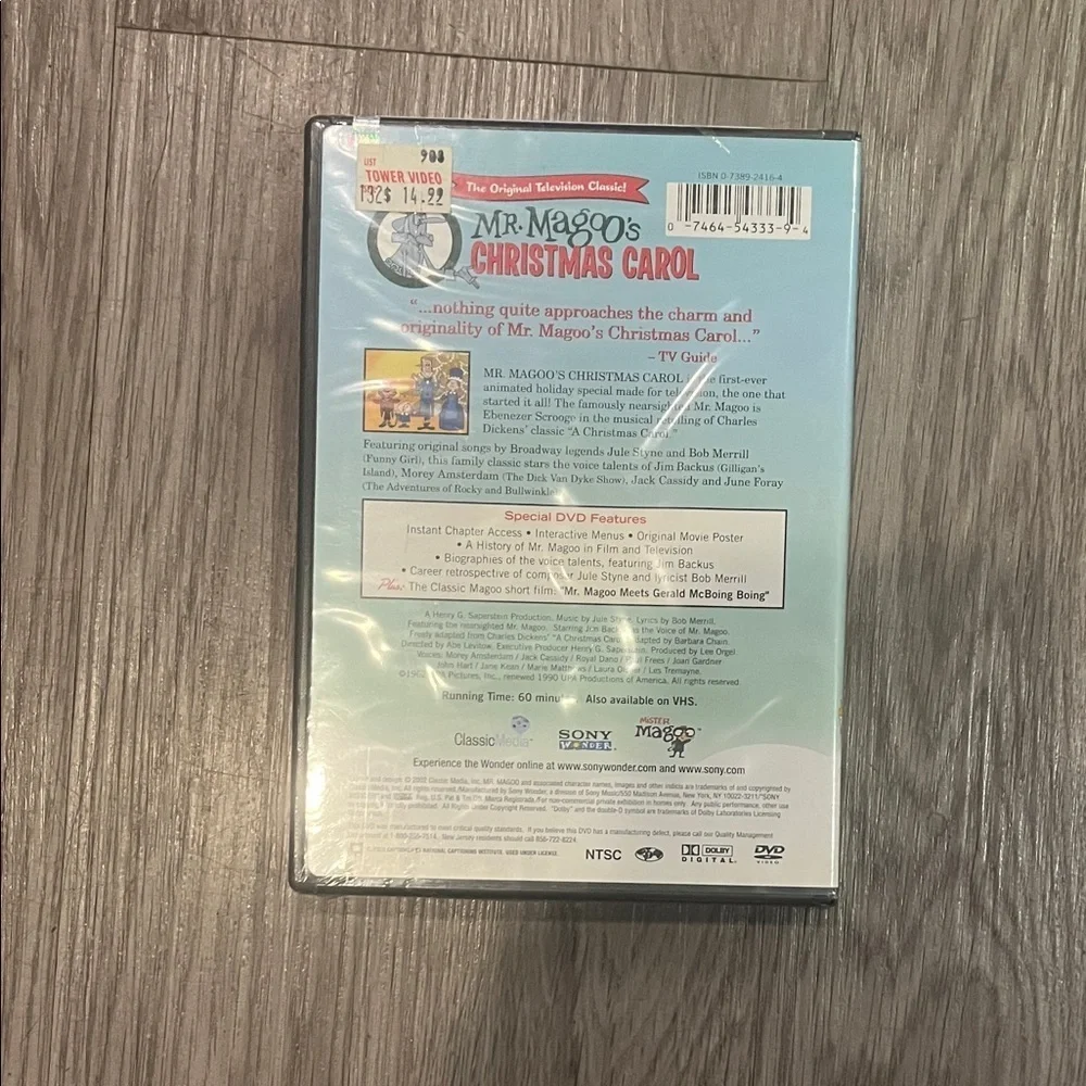 Sony Mr. Magoo's Christmas Carol DVD